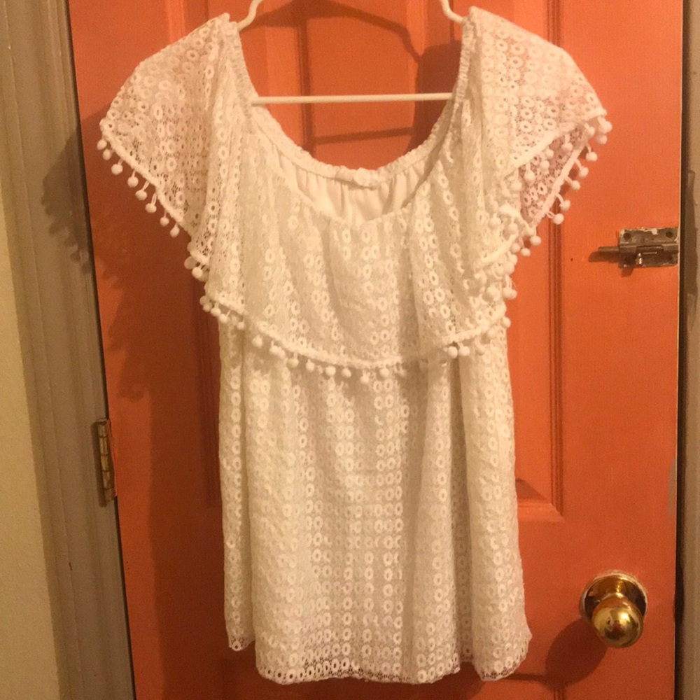 1X WHITE IVY ROSE SHIRT